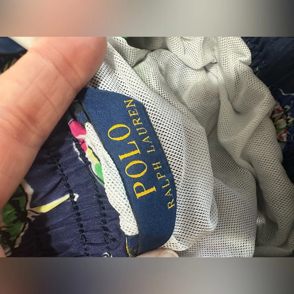 Polo Ralph Lauren Traveler Swim Trunks Men’s XL‎ Polo Bear Beach Umbrella Navy